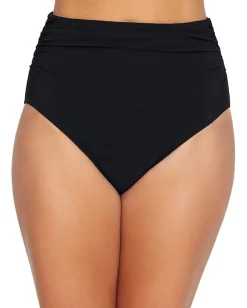 Women Profile by Gottex Women's Ruched Super High Waist Swimsuit Bottom