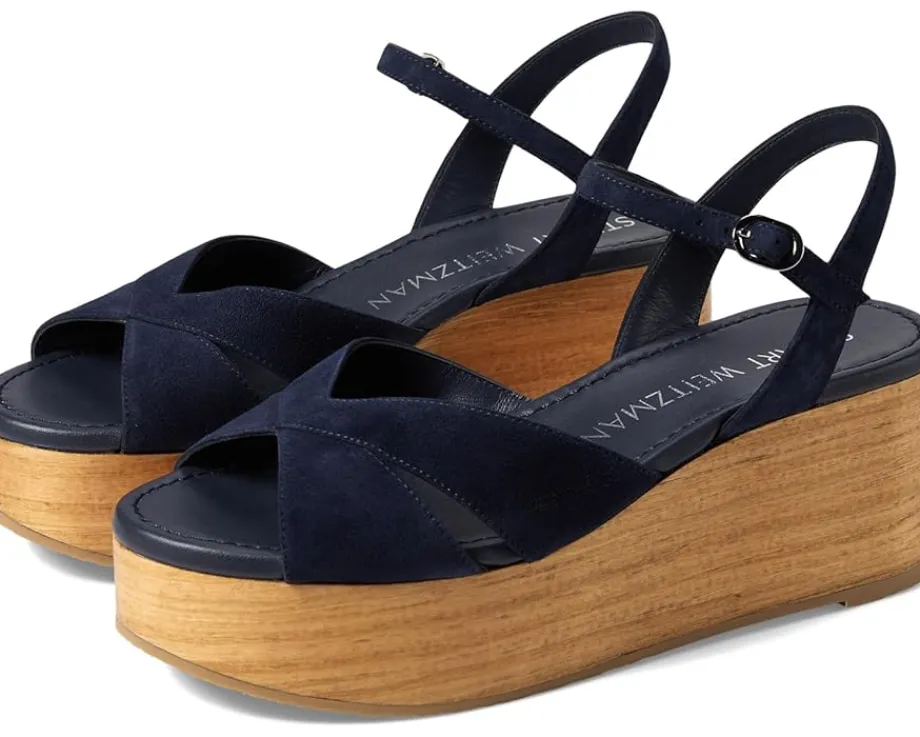 Women Stuart Weitzman Women's Carmen Midi Wedge