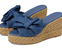 Women Stuart Weitzman Women's Loveknot Espadrille Wedge Slide