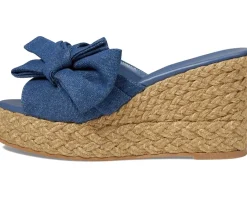 Women Stuart Weitzman Women's Loveknot Espadrille Wedge Slide