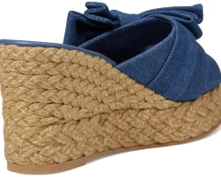 Women Stuart Weitzman Women's Loveknot Espadrille Wedge Slide
