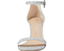 Stuart Weitzman Women's Nearlynude Crystal Nova Sandal Clearance