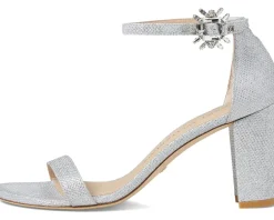 Stuart Weitzman Women's Nearlynude Crystal Nova Sandal Clearance