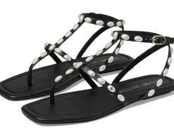 Women Stuart Weitzman Women's Pearlita Flat Sandal