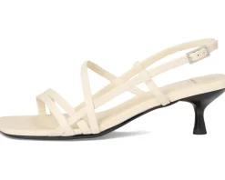 Women Vagabond Shoemakers Women's Jonna Leather Strappy Kitten Heel Sandals