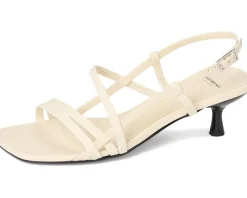 Women Vagabond Shoemakers Women's Jonna Leather Strappy Kitten Heel Sandals