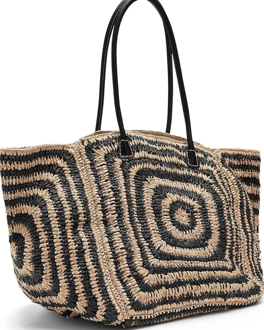 Madewell Xl Straw Tote Natural Multi