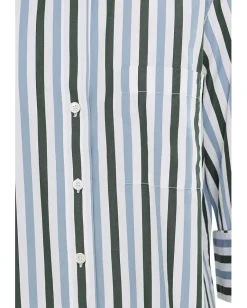 Women Madewell Y Neck Shirt With Adjustable Sleeve