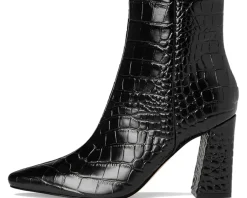 Marc Fisher LTD Yanara Black Croco Leather Sale