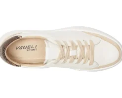 Vaneli Ying White Nappa/Nude Suede Combo Best