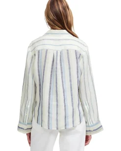 Women Madewell Y-Neck Shirt With Adjustable Sleeve