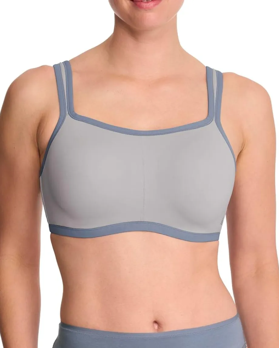 Natori Yogi Contour Convertible Sports Bra 731050 Mink/Country Blue New