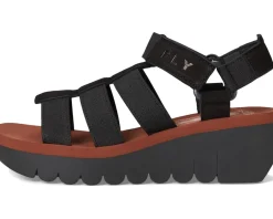 FLY LONDON YOJI198FLY Black/Brick Discount