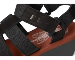 FLY LONDON YOJI198FLY Black/Brick Discount