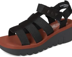 FLY LONDON YOJI198FLY Black/Brick Discount