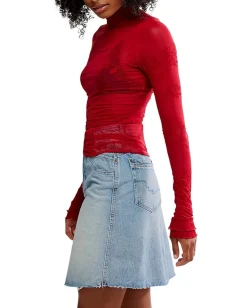 Free People You Decide Long Sleeve Deep Cherry Online