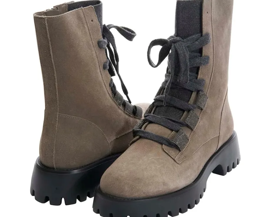 Vaneli Zabou Dark Taupe Waterproof Suede Sale