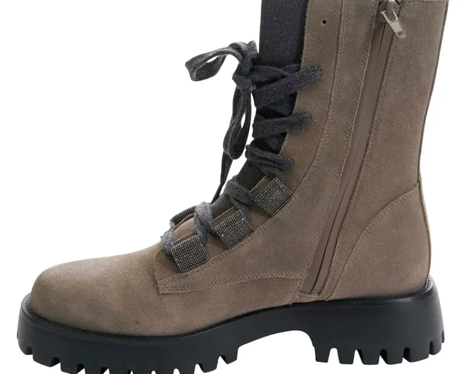 Vaneli Zabou Dark Taupe Waterproof Suede Sale