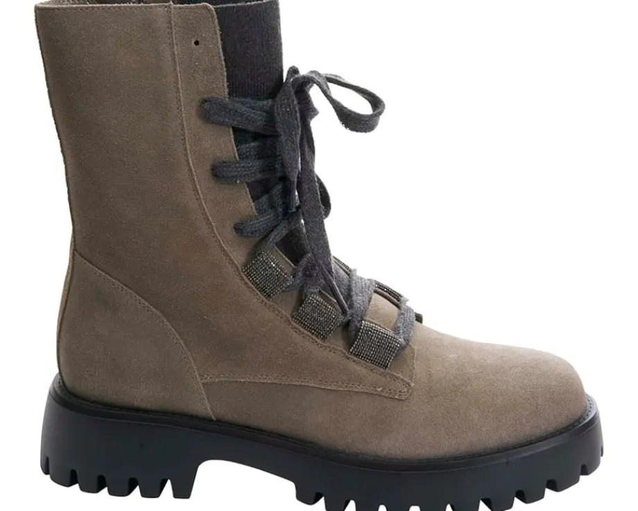 Vaneli Zabou Dark Taupe Waterproof Suede Sale