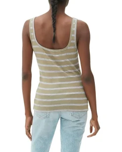 Michael Stars Zabrina Tank Top Grey/Olive New