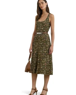 Women Lauren Ralph Lauren Zawato-Sleeveless-Day Dress