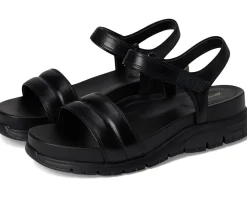 Cole Haan Zerogrand Ankle Strap Sandals Black/Black New