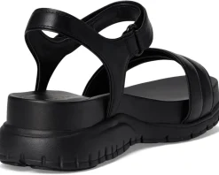 Cole Haan Zerogrand Ankle Strap Sandals Black/Black New