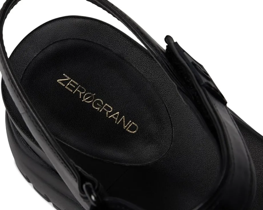 Cole Haan Zerogrand Ankle Strap Sandals Black/Black New