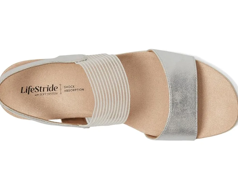 LifeStride Zing Silver Metallic Clearance