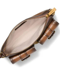 MICHAEL Michael Kors Zoe Small Convertible Pouchette Luggage 1 Sale