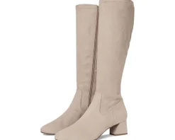 Vaneli Zovy Taupe Punto Stretch Suede New