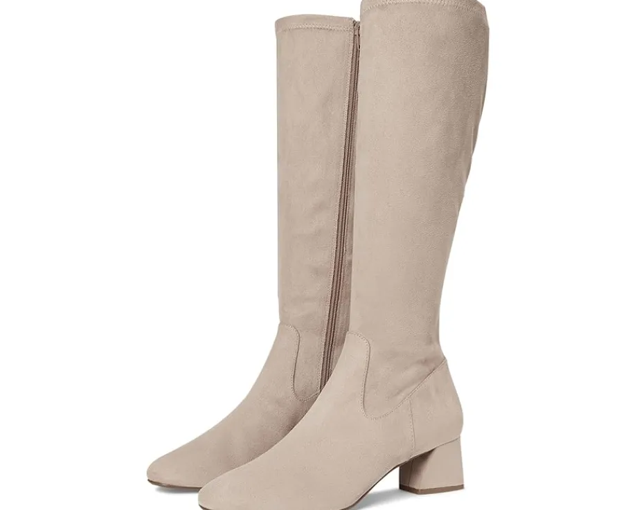 Vaneli Zovy Taupe Punto Stretch Suede New