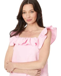 Women Lilly Pulitzer Zoya Ruffle Top